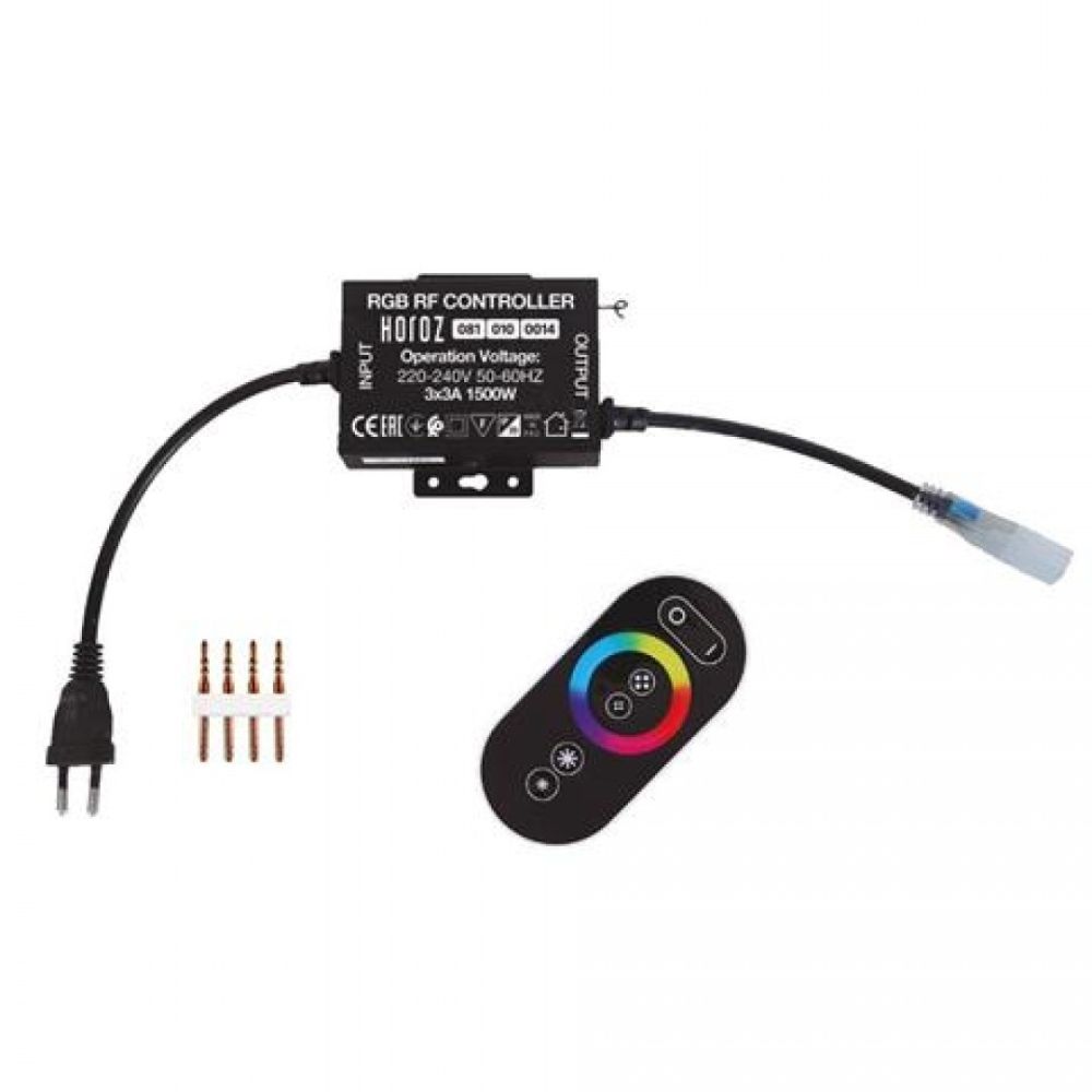 Alimentator cu Telecomanda Touch  RGB Volga 1500W 3x3A 10mm RF2 IP65