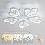 Lustra Led Butterfly 110W, 5 brate, Telecomanda si Intensitate Reglabila