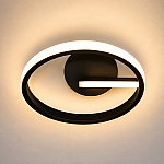 Aplică LED AL183-BK, 24W, 3000K-6500K, Negru, 200 x 200 mm