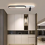 Aplică LED cu spoturi 38W, 80cm, reglabilă 3000-6500K, negru, YCM635BK-80cm