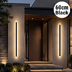 Aplică LED Exterior Bara Luminoasă Black 60 cm, 12W, IP65, Negru, 3000K