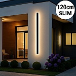 Aplică LED Exterior Bara Luminoasă Black SLIM 120 cm, 30W, IP65, Negru, 3000K
