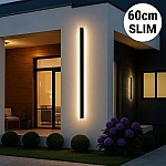 Aplică LED Exterior Bara Luminoasă Black SLIM 60 cm, 18W, IP65, Negru, 3000K