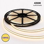 Banda LED COB Free Cut 24V 50m, 600W, 60.000 lm, 4200K, 12W/m