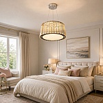 Candelabru Cristal K9 Suspendat Prestige A8007-300 cu LED 48W și Telecomandă