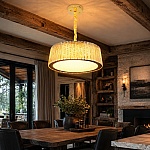 Candelabru Cristal K9 Aplicat Prestige A8007-600 cu LED 144W și Telecomandă