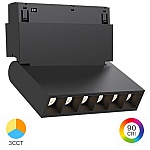 Corp LED pentru Șină Magnetică Magnus, 12W, 1020lm, 24 grade, CCT3 (3000K/4000K/6000K), Negru, BD60-03281