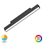 Corp Liniar LED pentru Șină Magnetică 10W, CCT3 (3IN1), 600 lm, Negru, Magnus M20-LNR300
