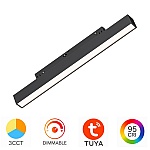 Corp Liniar LED pentru Șină Magnetică , Magnus, 10W, CCT3 (3IN1), TUYA LAN, Dimabil, 600 lm, Negru, M20-LNR300