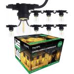 Ghirlanda luminoasa 10m cu 20 becuri LED filament E27 1W incluse IP44 SOHO