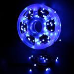 Instalatie brad LED albastru 50m, 500 LED, geam laptos