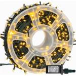 Instalatii brad LED lumina calda 3000K, 50m, rola, 240 LED, 8 efecte iluminare
