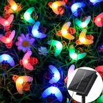 Instalatii craciun exterior multicolor 6.5m, 50 LED Albin Bee, incarcare solara