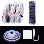 Kit banda LED digitala Waterfall PRO-KIT30M-BD24V-6400K, 24V, 120 LED/m, 30m, controller, alimentator 400W