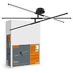 Lustra LED VIDEX, 40W, 4100 lm, CCT 3000K/4000K/6000K, neagra, 1035 mm