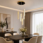 Lustră suspendată LED Crystal 120W, telecomandă, dimabilă, LT359-5