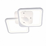 Lustra LED 2 patrate, 500x250x120 mm, 64W, alba, ACR-8025, intensitate reglabila