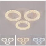 Lustra led 3 cercuri cu Cristalshine 48W model ACR-8053