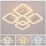 Lustra Led 5 patrate cu Cristalshine 100W model ACR-8051