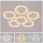 Lustra led 6 cercuri cu Cristalshine 120W model ACR-8055