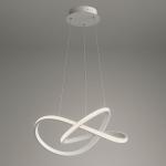 Lustra LED CrystalTwist 104W LLX-G3833WH Alb 600xH1000mm cu telecomanda