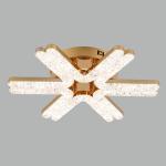 Lustra LED cu telecomanda 100W ACR-8092 Aurie, design V-Shape cu 5 brațe, lumina reglabila 3000K-6500K