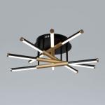 Lustra LED cu telecomanda 120W ACR-8071 Neagra, 5 brațe, lumina reglabila 3000K-6500K