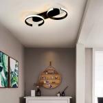 Lustra LED cu telecomanda FSL-G4098-2 BK 40W 3CCT aplicata