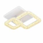 Lustra LED double square, 40W cu trei tipuri de lumina si telecomanda, ACR-8049