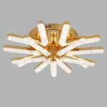Lustra LED telecomanda 150W ACR-8089 Aurie, design Crystal Branch, lumina reglabila 3000K-6500K, 15 brate