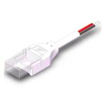 Conector bandă LED COB monocrom, 2PIN, 8mm, IP65, bandă la fir, cablu 20cm, max. 100ml, PRO-CN0810-FSJX