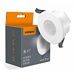 Senzor de miscare PIR incastrabil tavan, 1200W, 360°, reglabil, alb, VIDEX VL-SPR41W