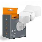 Senzor de miscare PIR exterior, 1200W, IP65, reglabil, alb, VIDEX VL-SPW15W