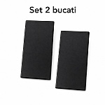 Set capace profil banda LED Deco Line, stanga + dreapta, negru, pentru LP408B