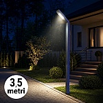Stâlp LED Iluminat Stradal 3.5m 30W IP65 Gri 6500K LED Philips