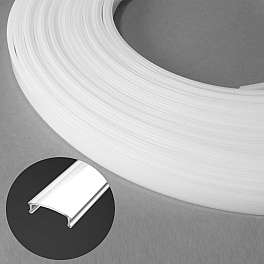 Dispersor opal pentru profil aluminiu banda LED, Type 1, 20 m, alb laptos