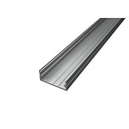 Profil aluminiu pentru banda LED aplicat SURFACE 3, 23,5x10 mm, 2 m, argintiu
