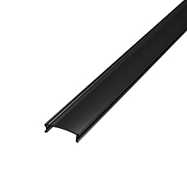 Dispersor negru pentru profil aluminiu banda LED, Type 1, 2 m
