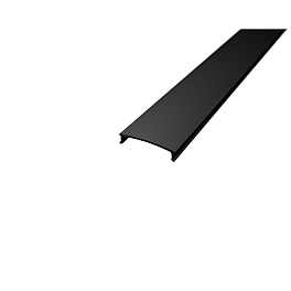 Dispersor negru pentru profil aluminiu banda LED, Type 2, 2 m