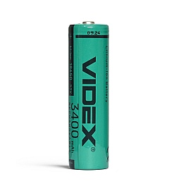 Acumulator Li-ion VIDEX 18650, 3.7V, 3400 mAh, fara protectie, bulk 1 bucata