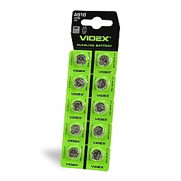 Baterie VIDEX AG10 LR1130 1.5V 78mAh alcalina