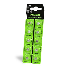 Baterie VIDEX AG3 LR41 1.5V 41mAh alcalina