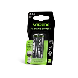 Alkaline battery VIDEX LR03/AAA 2pcs SMALL BLISTER