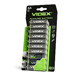 Alkaline battery VIDEX LR6/AA 20pcs BLISTER