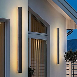 Aplică LED Exterior Bara Luminoasă Black SLIM 120 cm, 30W, IP65, Negru, 3000K