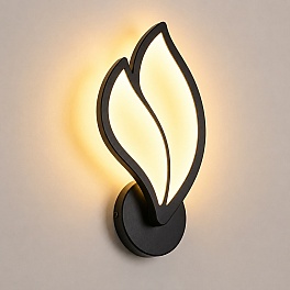 Aplică LED Flame 9501BK, 24W, 3000K-6500K, Negru, 260 x 150 mm