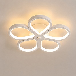 Aplică LED FLOWER AL179-WH, 24W, 3000K-6500K, Alb, 290 x 290 mm