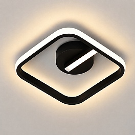 Aplică LED SquareLine AL181-BK, 24W, 3000K-6500K, Negru, 200 x 200 mm