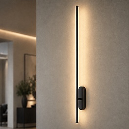 Aplica LED Salda 10W 4200K 372lm neagra IP44 SALDA-10