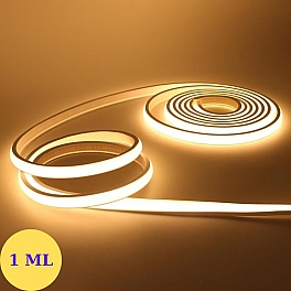 Banda LED COB 220V, 10W/m, 1000lm/m, 3000K, 1m, FlexiLum220, necesita alimentator, LM-KITCOB1M3000K